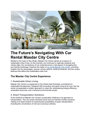 Car rental masdar city centre_3