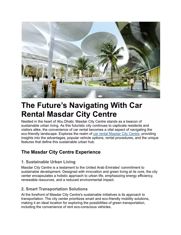 the future s navigating with car rental masdar