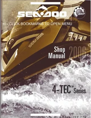 2006 Sea-Doo GTX Service Repair Manual