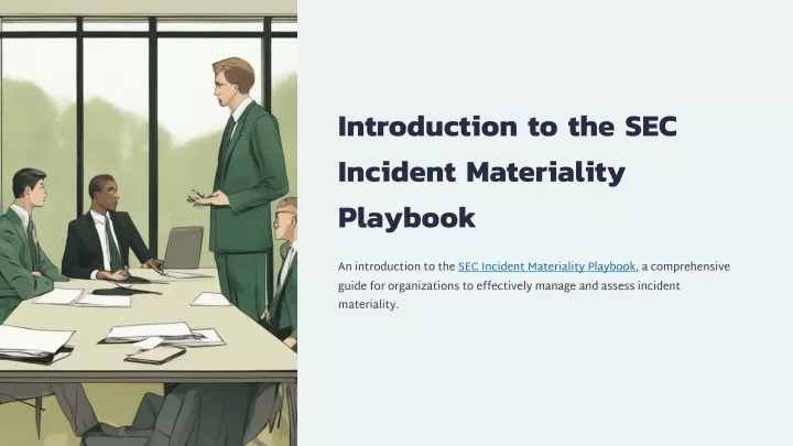 introduction to the sec incident materiality