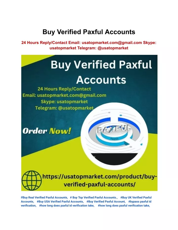 buy verified paxful accounts