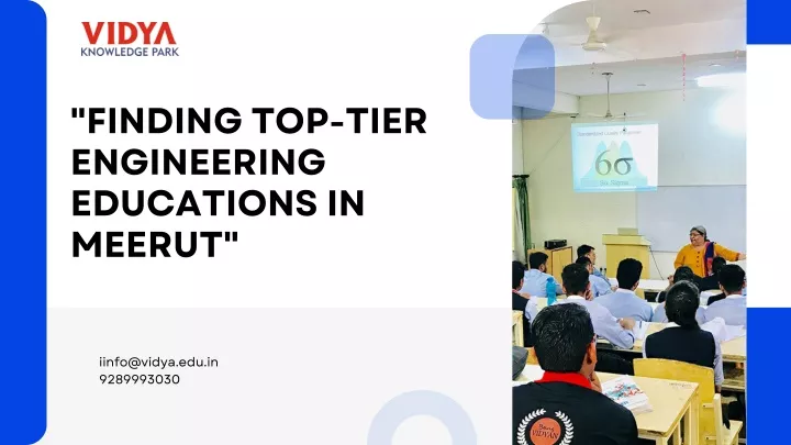 finding top tier engineering educations in meerut