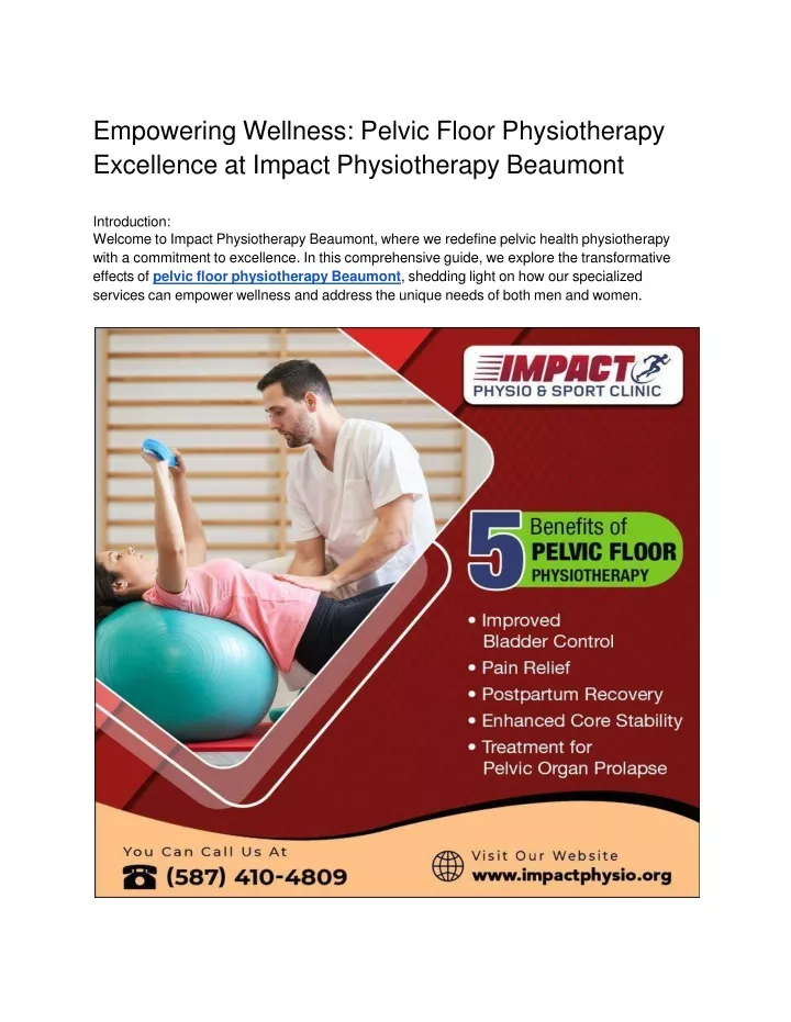 empowering wellness pelvic floor physiotherapy