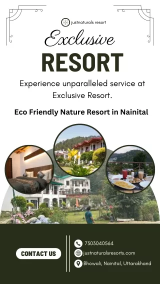 Eco Friendly Nature Resort in Nainital