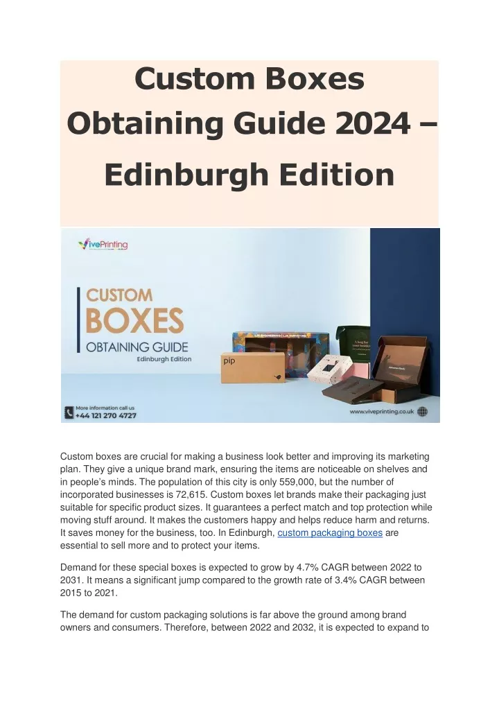 custom boxes obtaining guide 2024 edinburgh