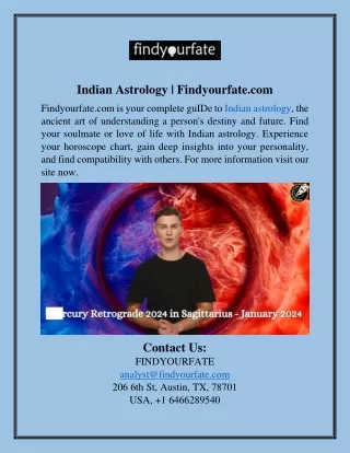 Indian Astrology | Findyourfate.com