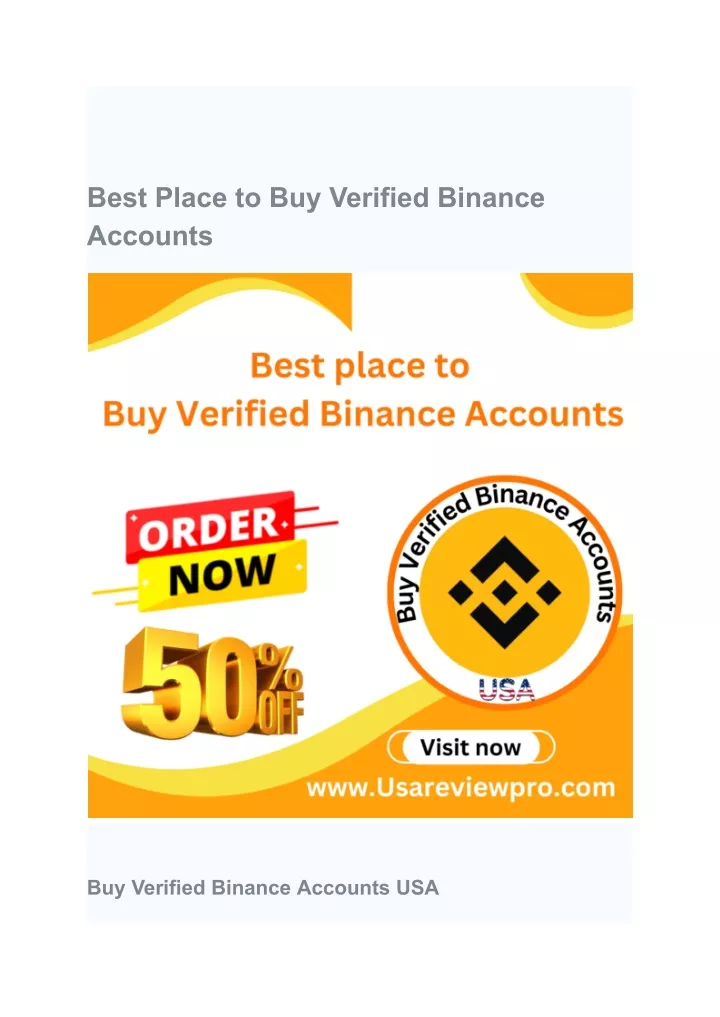 best place to buy verified binance accounts