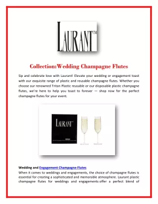 Champagne flutes engagement