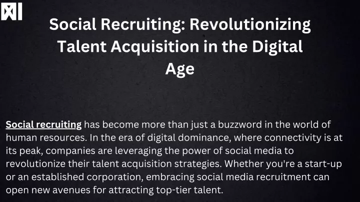 social recruiting revolutionizing talent
