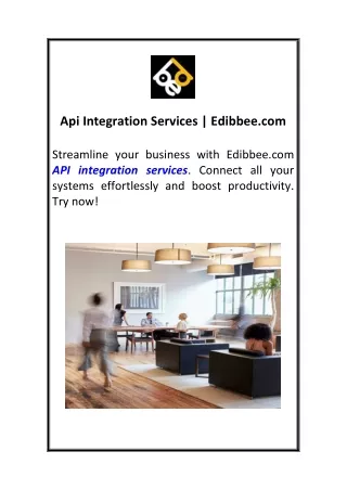 Api Integration Services | Edibbee.com