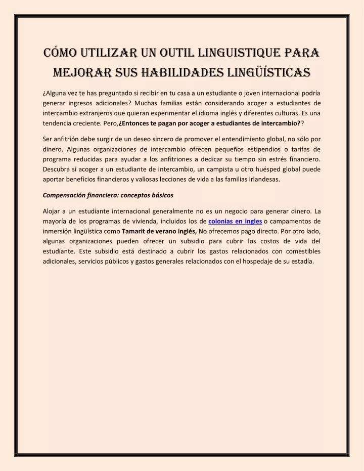 c mo utilizar un outil linguistique para mejorar