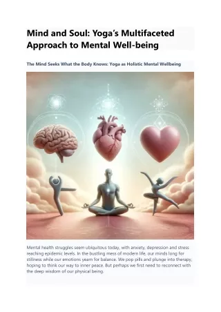 mind and soul yoga s multifaceted approach