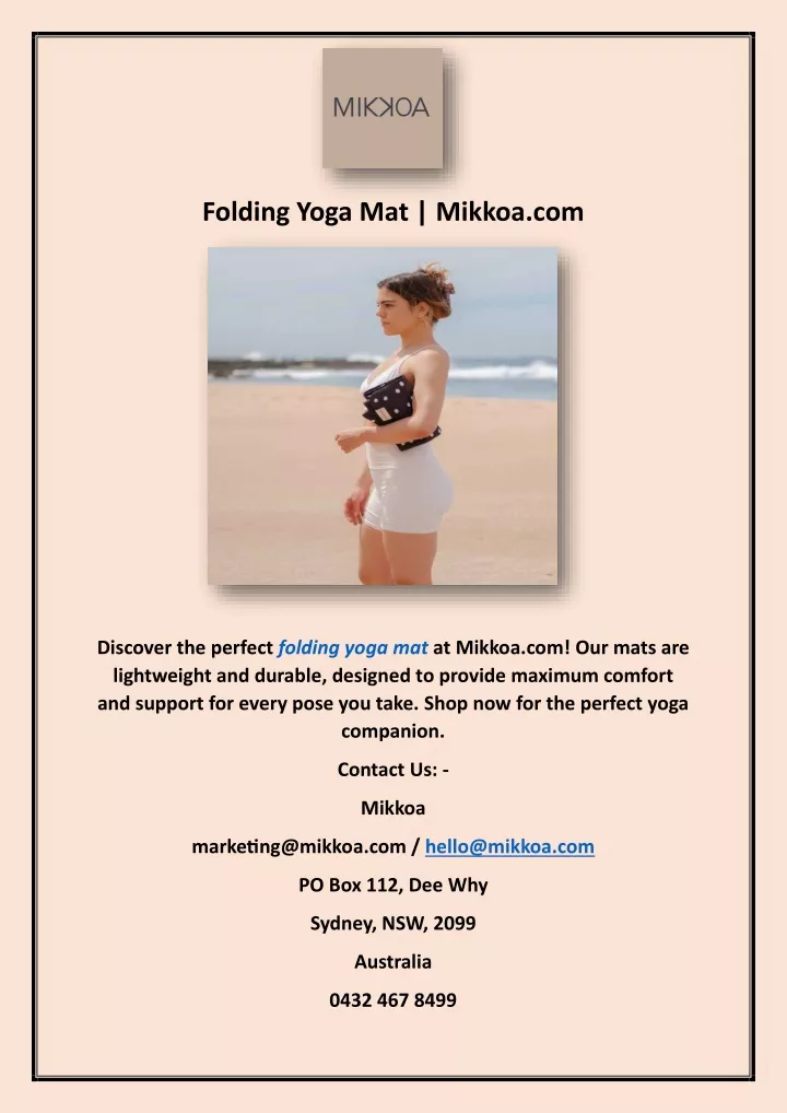 folding yoga mat mikkoa com