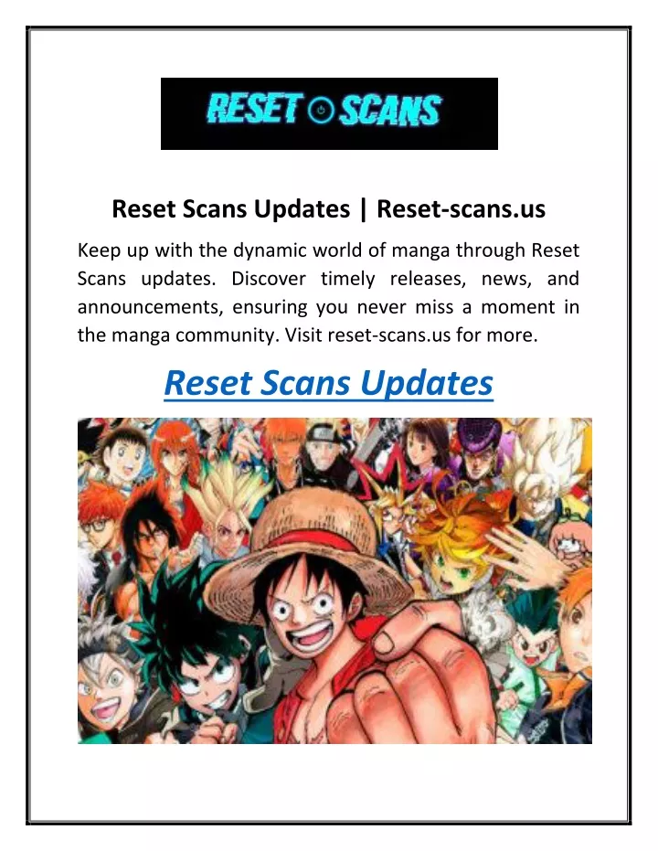 reset scans updates reset scans us