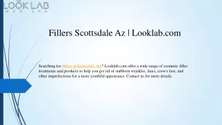 Fillers Scottsdale Az  Looklab.com