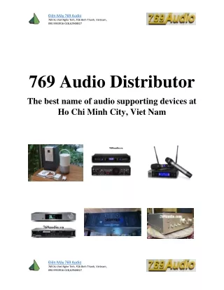 Best audio supporting devices at Ho Chi Minh City in the Vietnam