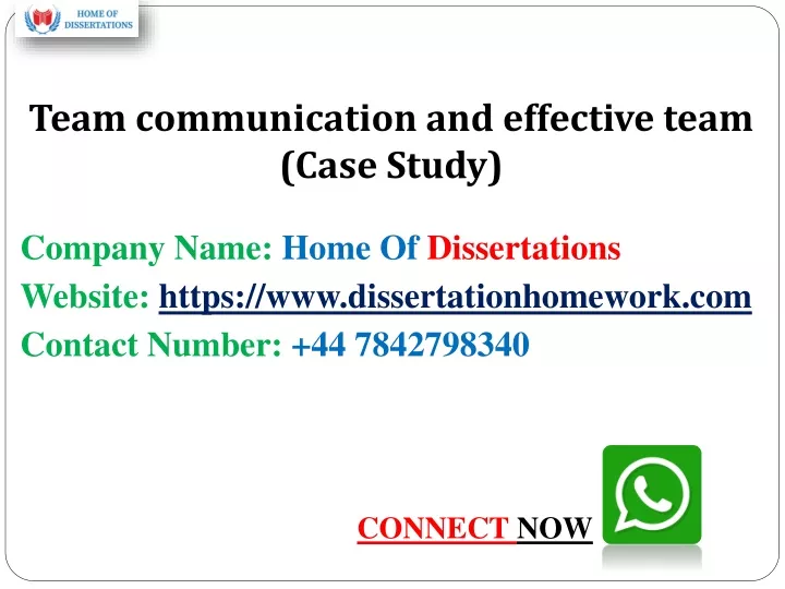 team communication and effective team case study