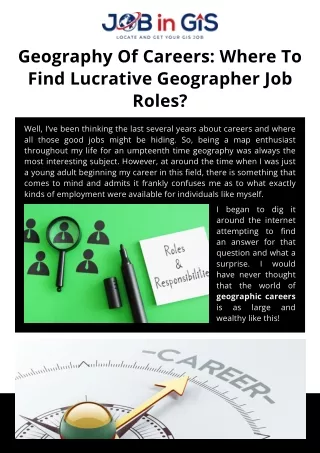 Geography Of Careers- Where To Find Lucrative Geographer Job Roles