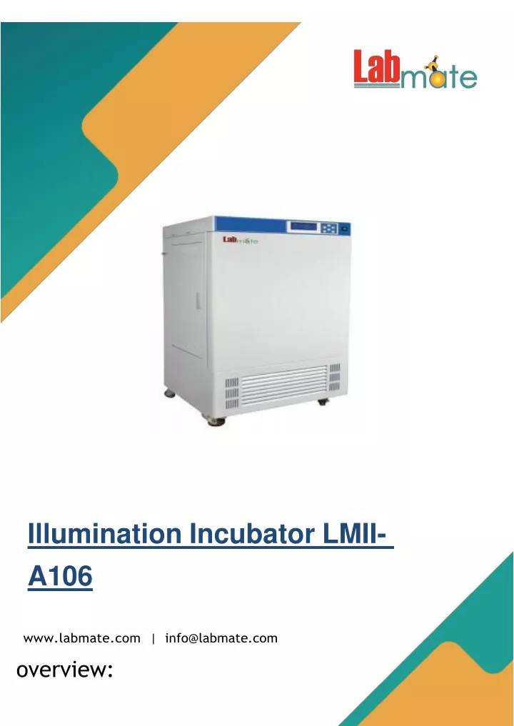 illumination incubator lmii a106