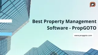 Best Property Management Software | PropGOTO