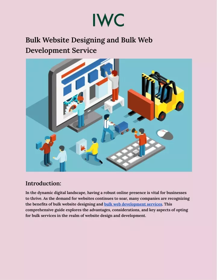 bulk website designing and bulk web development