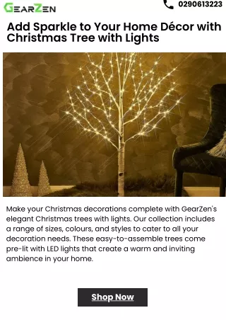Add Sparkle to Your Home Décor with Christmas Tree with Lights