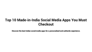 Social Media Apps | Shuru