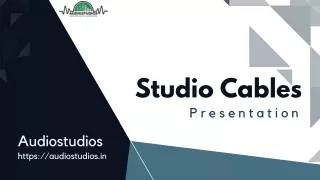 Studio cables created by Audiostudios team