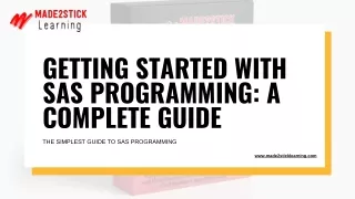 Getting Started with SAS Programming A Complete Guide