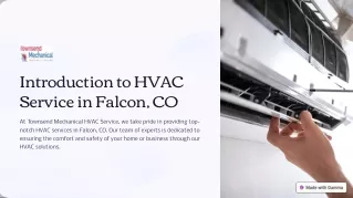 HVAC Service in Falcon, CO