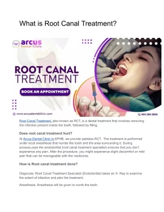 Pain-free Best Root canal treatment in KPHb|Arcus Dental