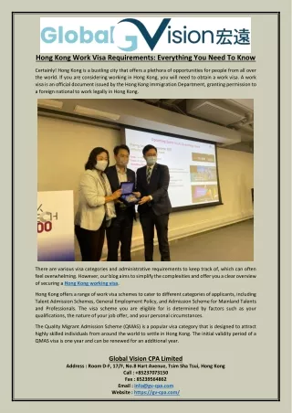 hong kong work visa requirements everything