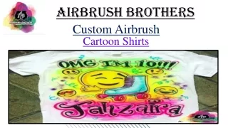 Custom airbrush cartoon shirts