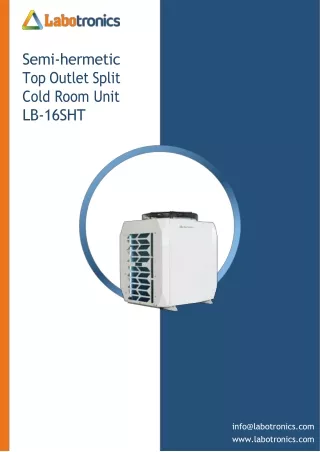 semi hermetic top outlet split cold room unit