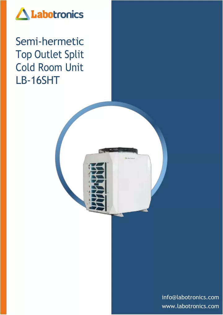 semi hermetic top outlet split cold room unit