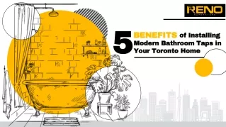 Benefits of Modern Bathroom Taps | Toronto | Reno Superstore