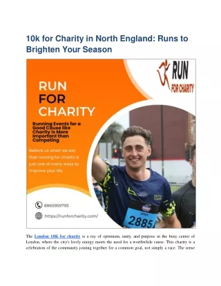 10k for Charity in North England_ Runs to Brighten Your Season