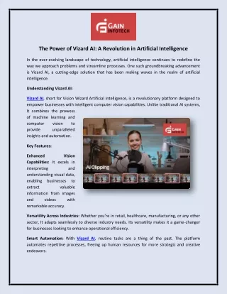 The Power of Vizard AI: A Revolution in Artificial Intelligence