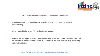 ISO Consultants in Bangalore-ISO Certification Consultancy