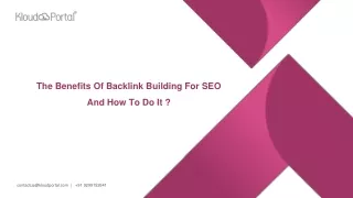 The Benefits Of Backlink Building For SEO And How To Do It _