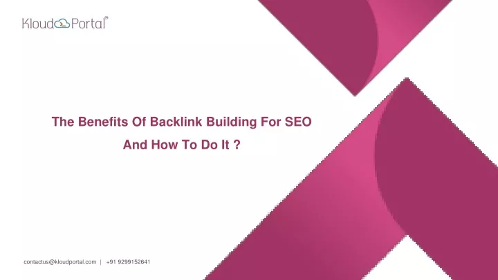 the benefits of backlink building