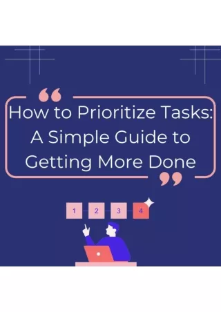 how to prioritize task