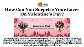 Make your Valentine's gift unique | Order a bouquet full of flowers