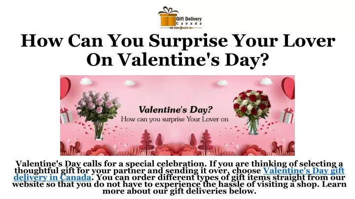 how can you surprise your lover on valentine s day