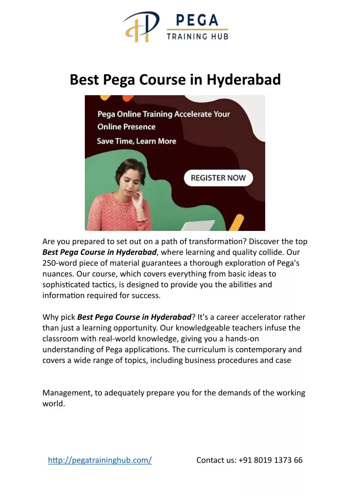 best pega course in hyderabad