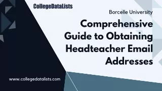 Comprehensive Guide to Obtaining Headteacher Email Addresses