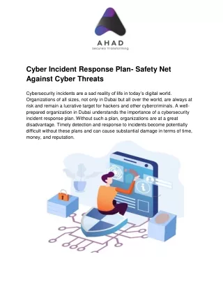Cyber Incident Response Plan- Safety Net Against Cyber Threats