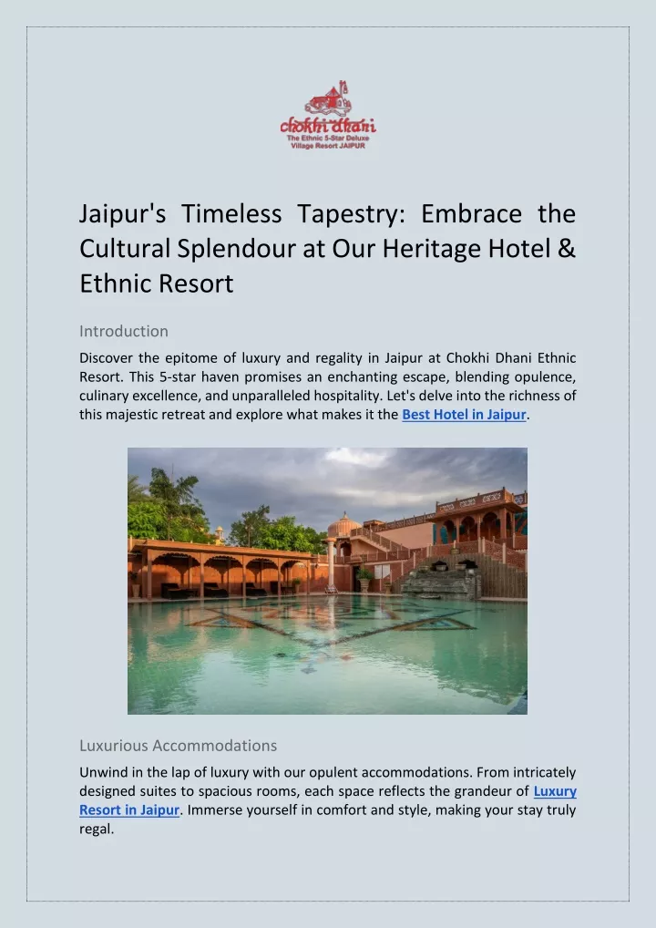 jaipur s timeless tapestry embrace the cultural
