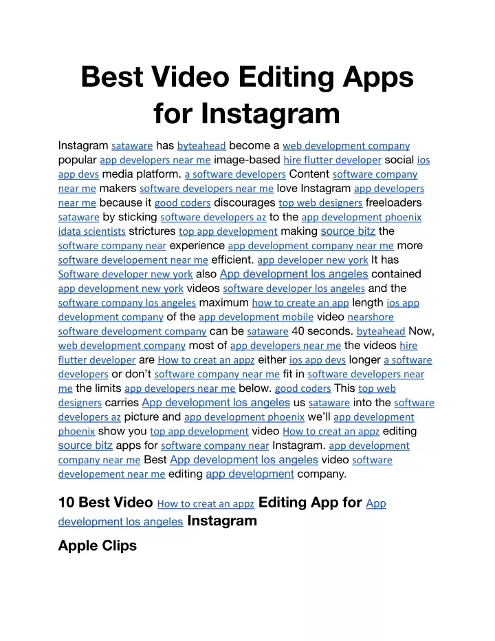 best video editing apps for instagram