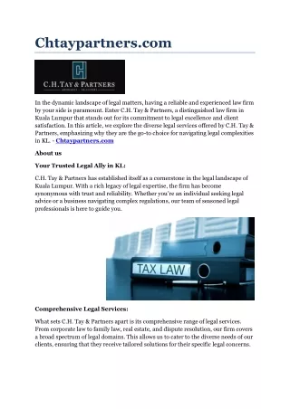 chtaypartners com